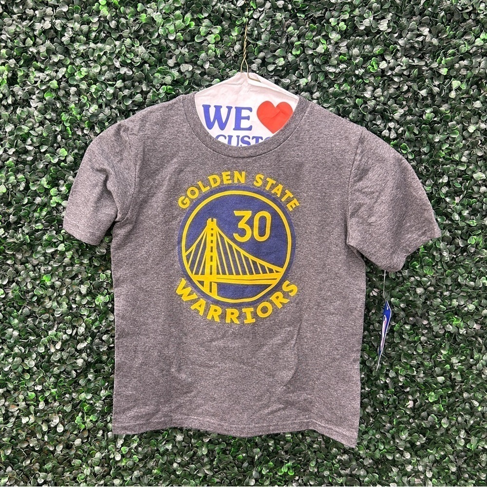 OFFICIAL NBA Youth Stephen Curry Warriors Name & Number Tee - XS 6/7 - NWT!